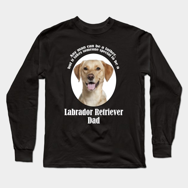 Yellow Lab Dad Long Sleeve T-Shirt by You Had Me At Woof